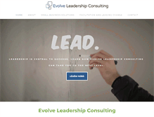 Tablet Screenshot of evolve-consulting.com